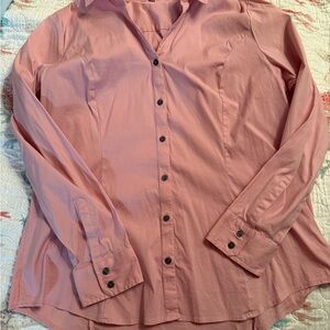 Express Pink Button Down Shirt